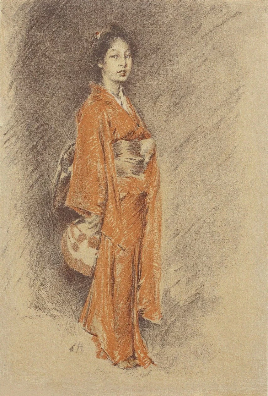 Donna giapponese in kimono